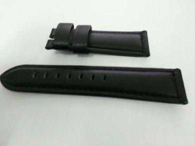 Panerai Watch Band Replacement / Black Leather Strap 24mm